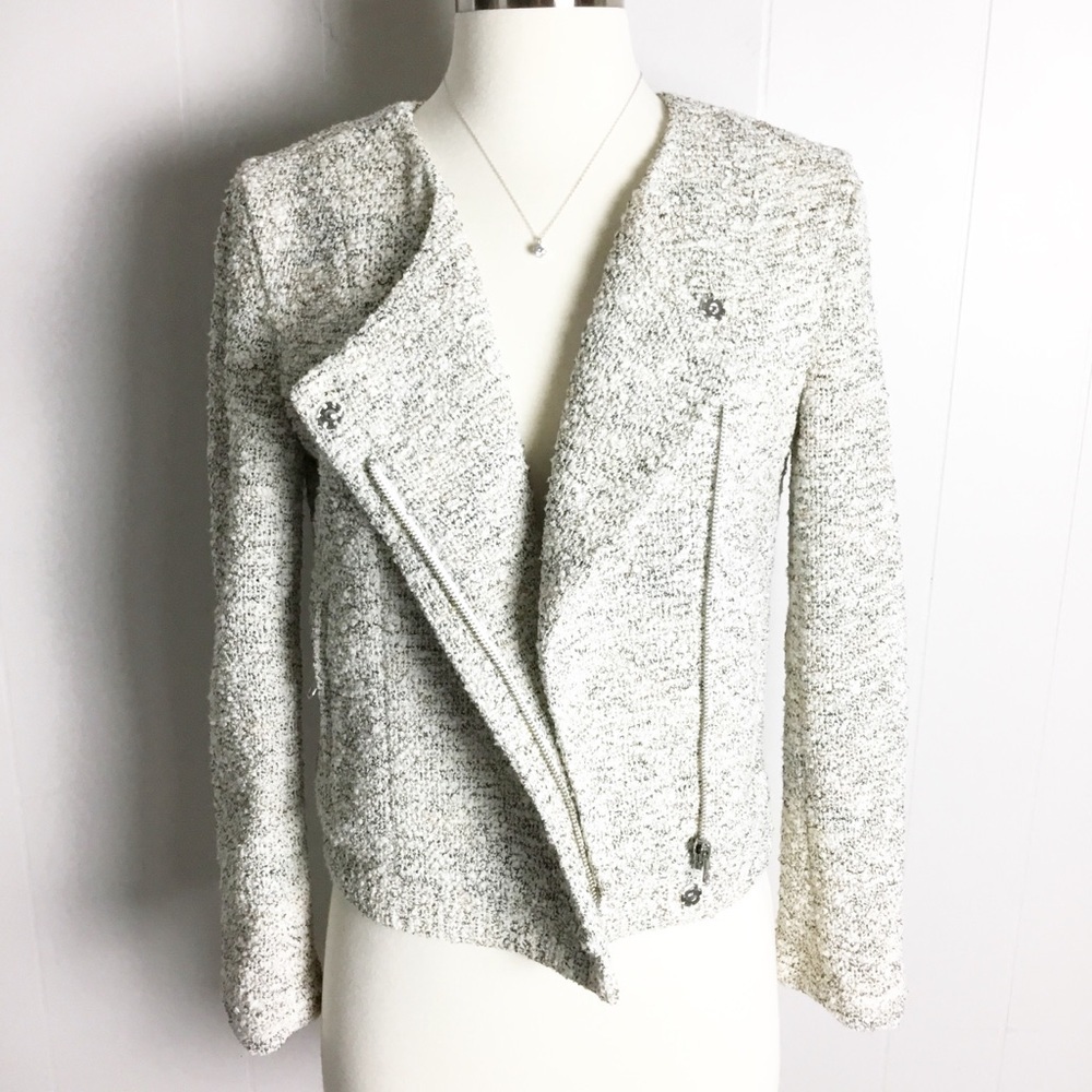 Joie Moto Zipper Jacket Twill Size XS